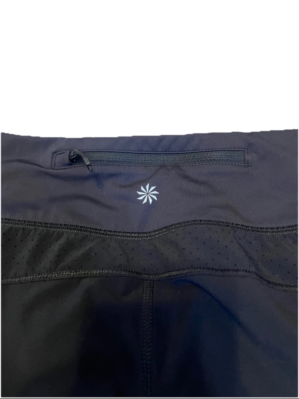 Athleta Black Run With It 4.5” Shorts Active Running Hiking Trail Gorp Women’s - Picture 6 of 8